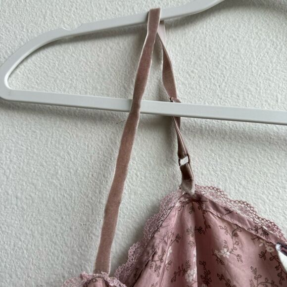 $5/$25 Vintage Tommy Hilfiger 100% Silk Floral Pink Camisole Size Large Petite - Picture 7 of 10